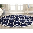 Safavieh Chatham Dark Blue Contemporary Rug - Round 7'