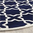 Safavieh Chatham Dark Blue Contemporary Rug - Round 7'