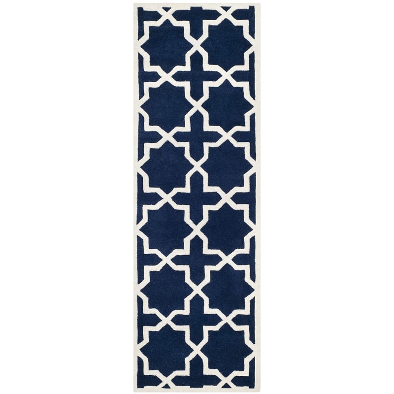 Safavieh Chatham Dark Blue Contemporary Rug - Runner 2'3