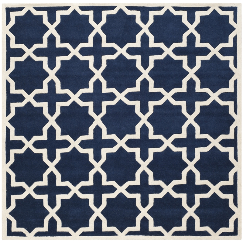Safavieh Chatham Dark Blue Contemporary Rug - Square 4'