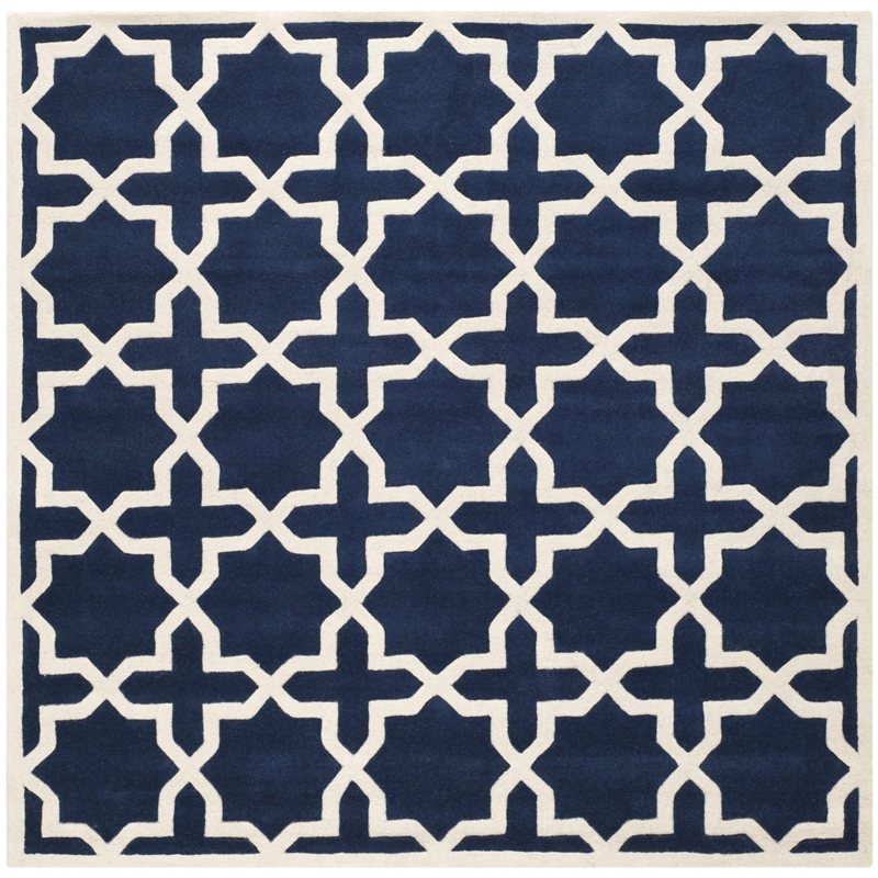 Safavieh Chatham Dark Blue Contemporary Rug - Square 8'9