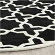 Safavieh Chatham Black Contemporary Rug - Round 7'