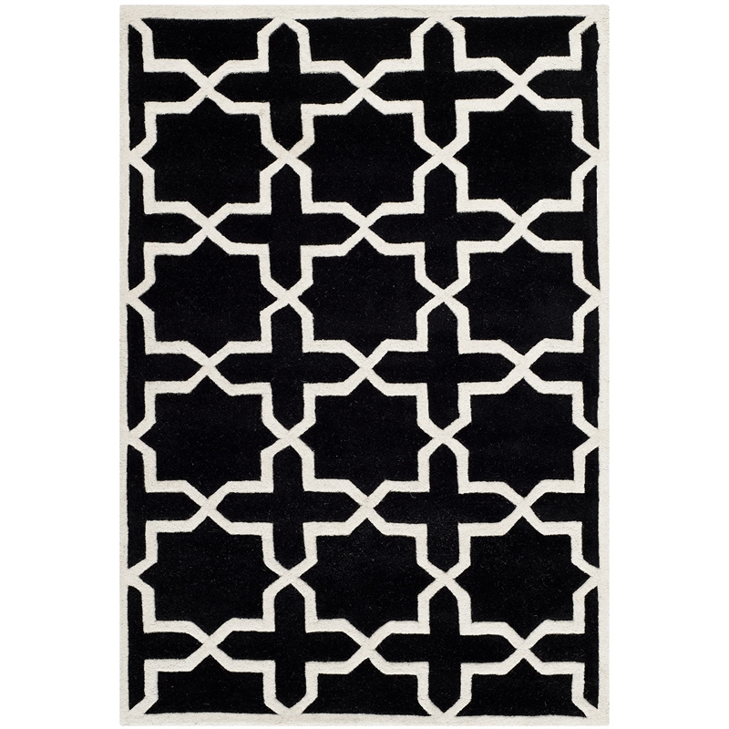 Safavieh Chatham Black Contemporary Rug - Runner 2'3