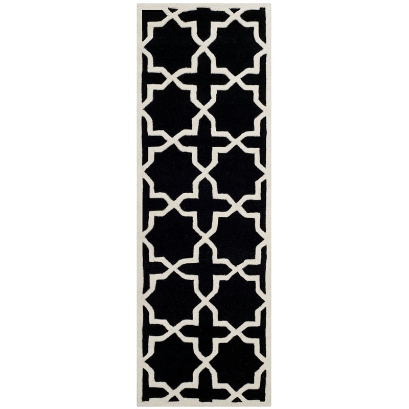 Safavieh Chatham Black Contemporary Rug - Runner 2'3