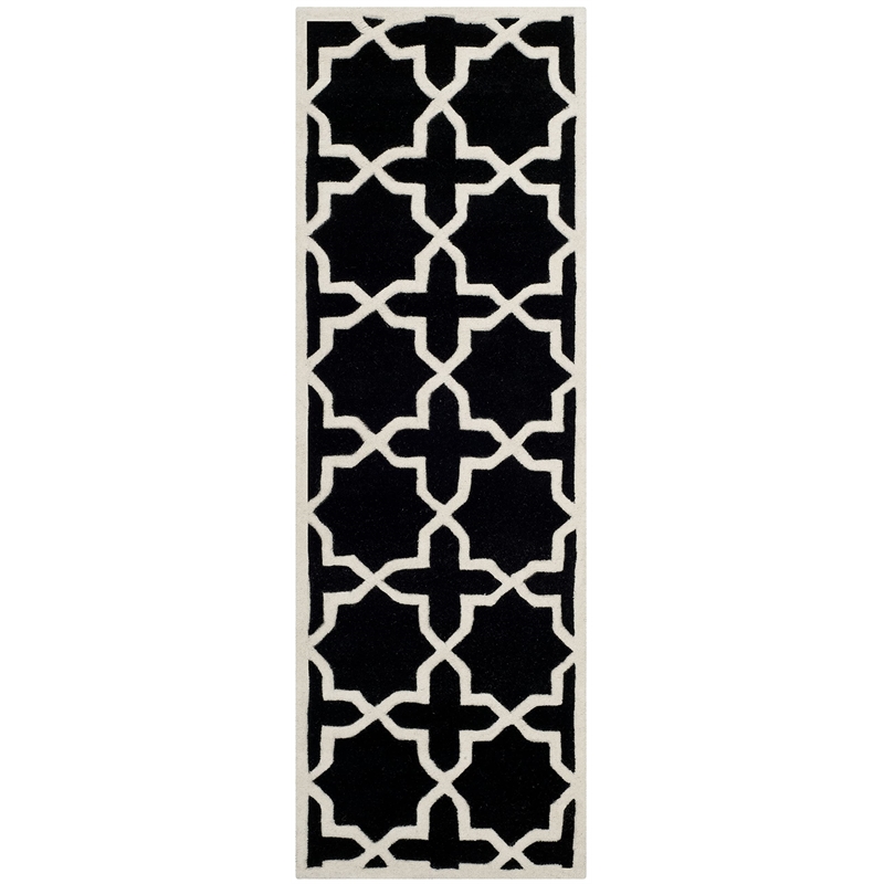Safavieh Chatham Black Contemporary Rug - Runner 2'3