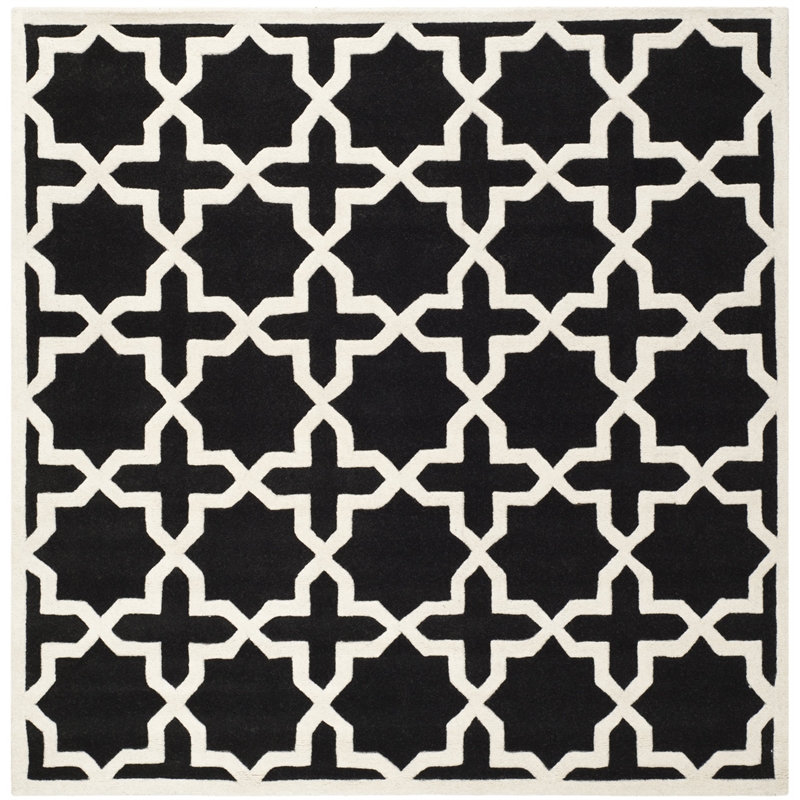Safavieh Chatham Black Contemporary Rug - Square 7'
