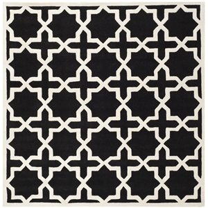 Safavieh Chatham Black Contemporary Rug - Square 7'