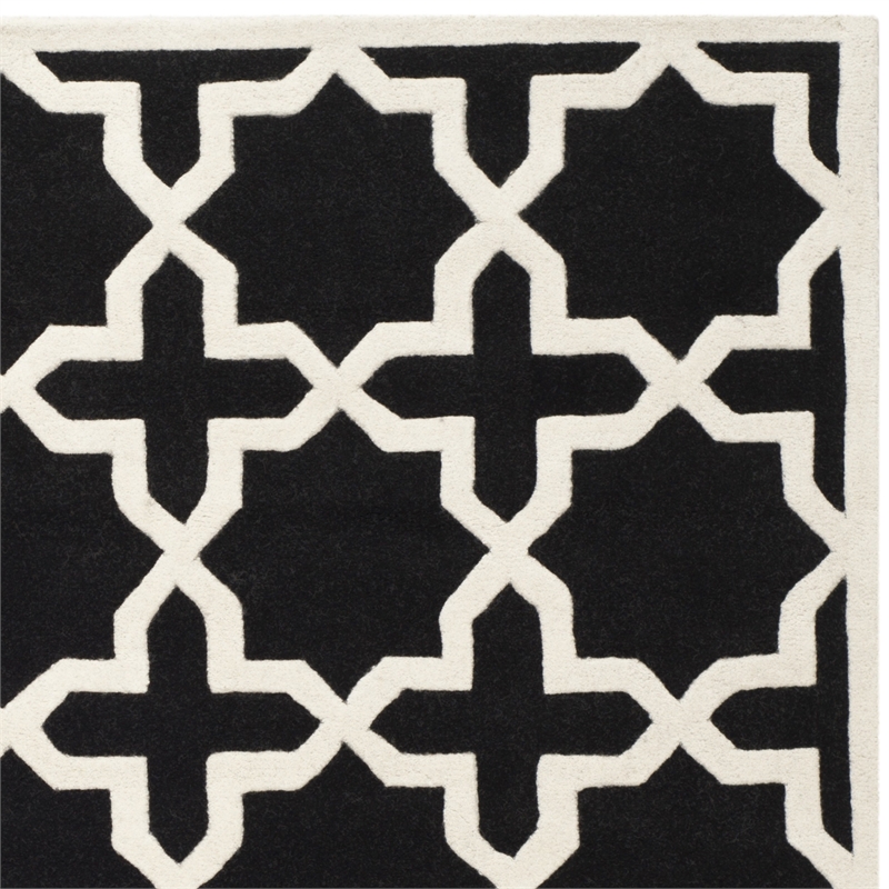 Safavieh Chatham Black Contemporary Rug - Square 7'