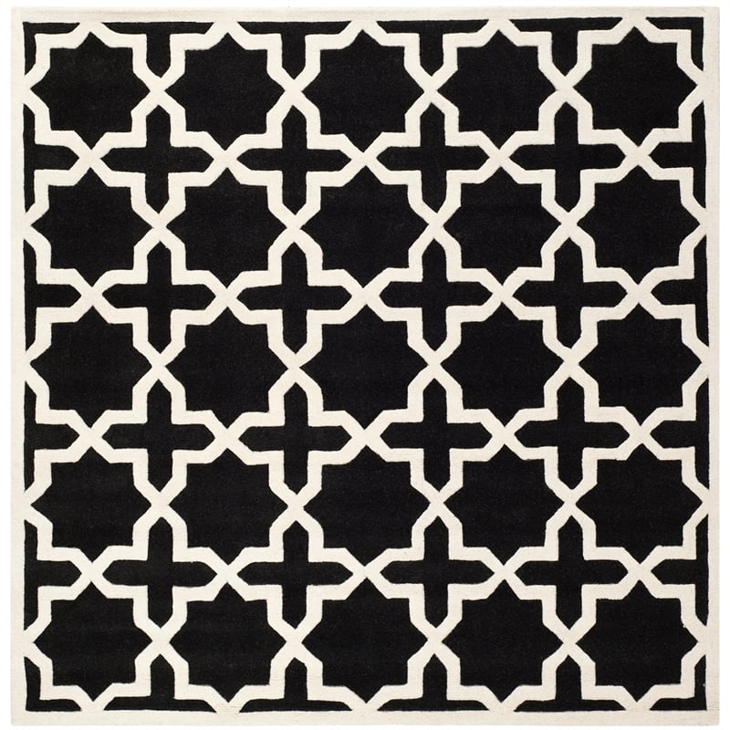 Safavieh Chatham Black Contemporary Rug - Square 8'9