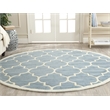 Safavieh Chatham Blue Contemporary Rug - Round 4'