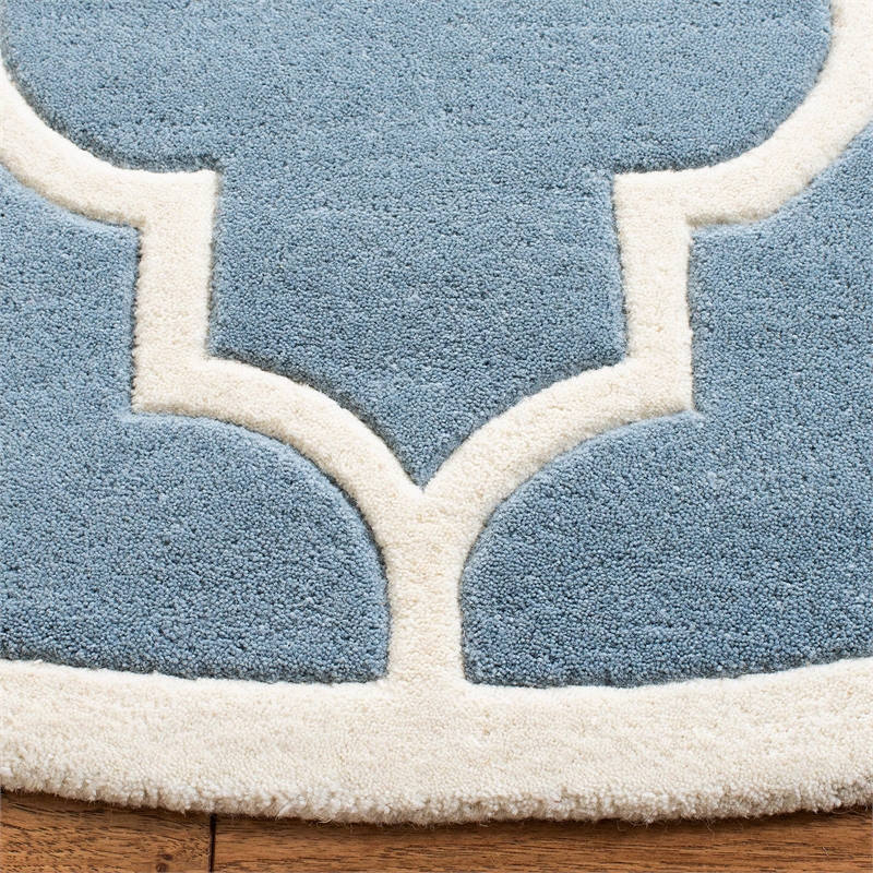 Safavieh Chatham Blue Contemporary Rug - Round 5'