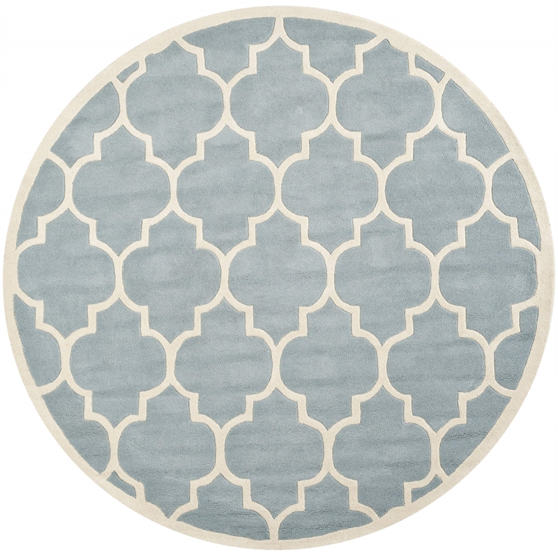 Safavieh Chatham Blue Contemporary Rug - Round 7'