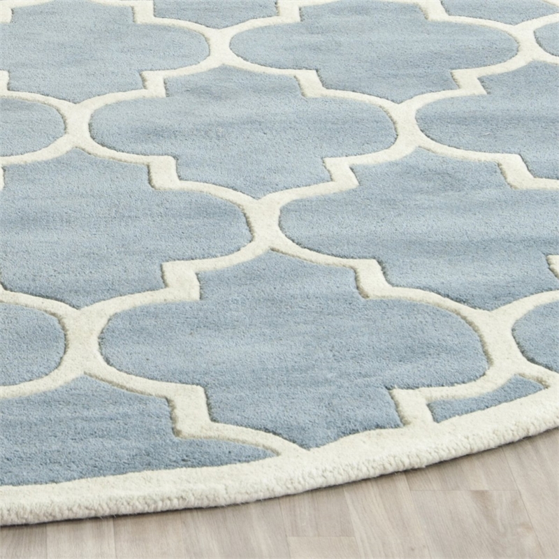 Safavieh Chatham Blue Contemporary Rug - Round 9'