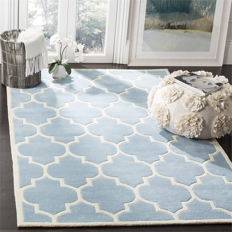 Safavieh Chatham Blue Contemporary Rug - Square 5'
