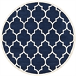 Safavieh Chatham Dark Blue Contemporary Rug - Round 4'