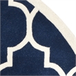 Safavieh Chatham Dark Blue Contemporary Rug - Round 5'