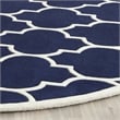 Safavieh Chatham Dark Blue Contemporary Rug - Round 7'