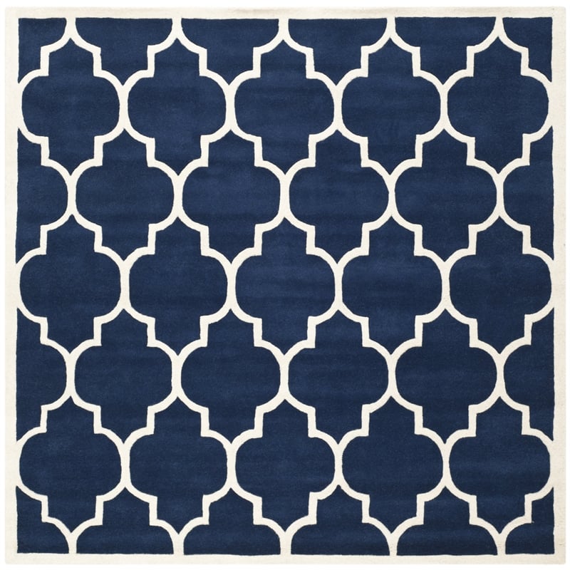 Safavieh Chatham Dark Blue Contemporary Rug - Square 7'