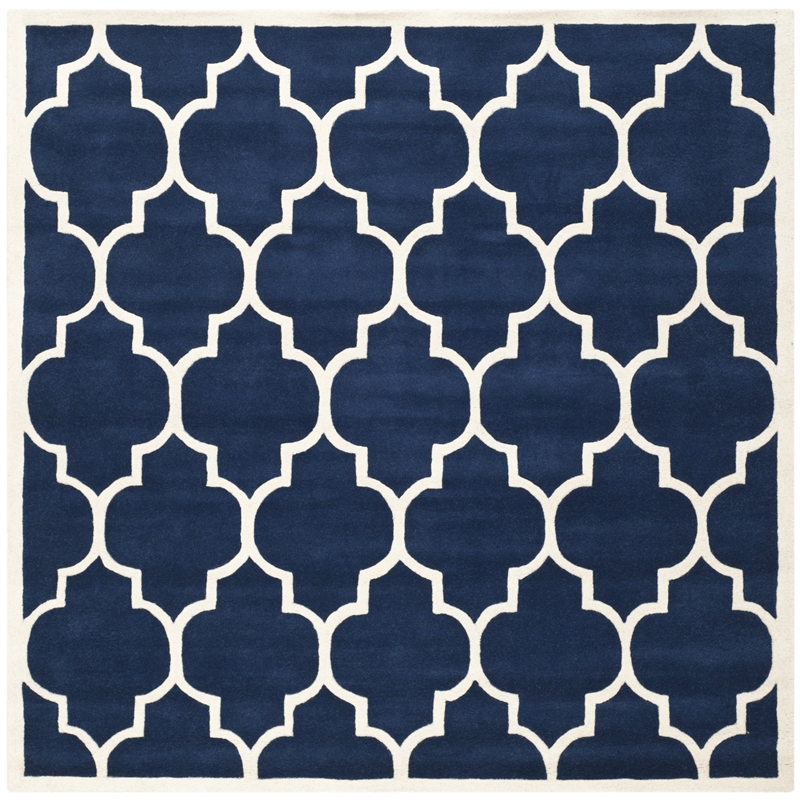 Safavieh Chatham Dark Blue Contemporary Rug - Square 8'9