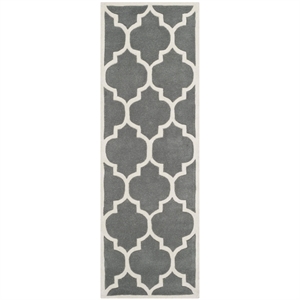 Safavieh Chatham Dark Grey Contemporary Rug - 2'3&quot x 13'