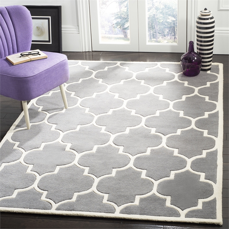 Safavieh Chatham Dark Grey Contemporary Rug - 5' x 8'