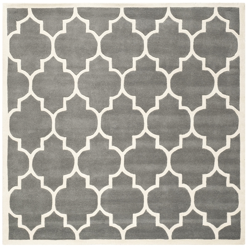 Safavieh Chatham Dark Grey Contemporary Rug - Square 4'