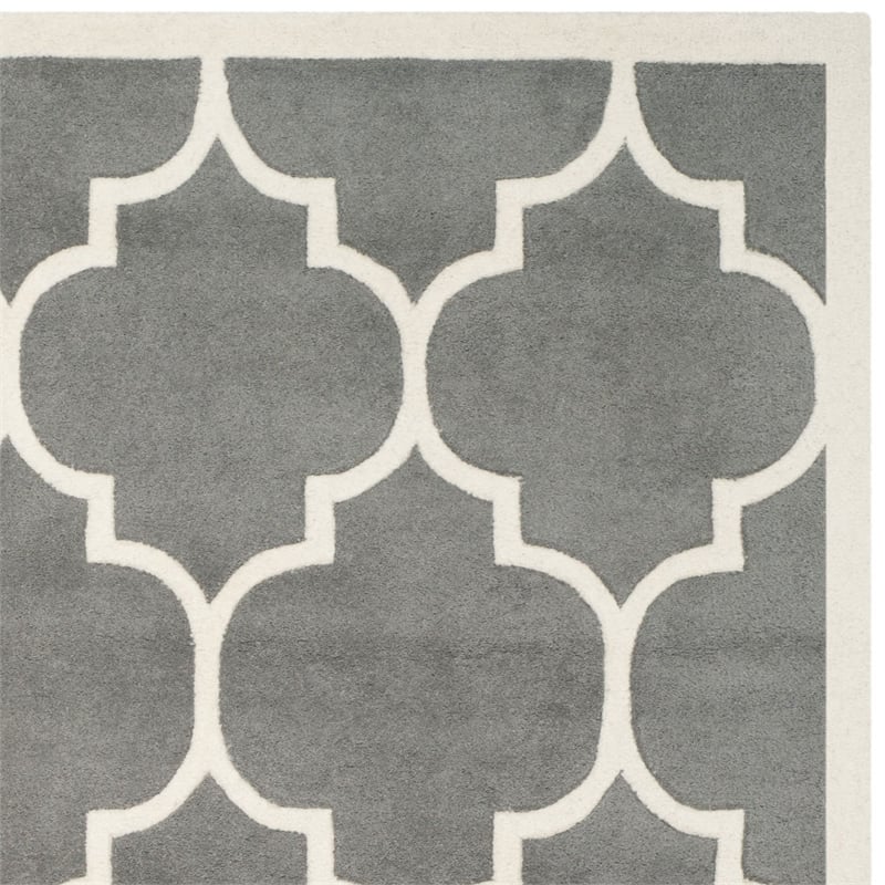 Safavieh Chatham Dark Grey Contemporary Rug - Square 5'