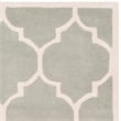 Safavieh Chatham 4' X 6' Wool Hand Tufted Rug in Gray / Ivory