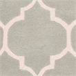 Safavieh Chatham 4' X 6' Wool Hand Tufted Rug in Gray / Ivory