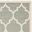Safavieh Chatham 8' X 10' Wool Hand Tufted Rug in Gray / Ivory