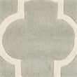 Safavieh Chatham 4' X 4'  Round Wool Hand Tufted Rug in Gray / Ivory