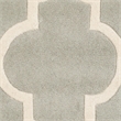Safavieh Chatham 5' X 5' Round Wool Hand Tufted Rug in Gray / Ivory
