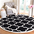 Safavieh Chatham Black Contemporary Rug - Round 7'