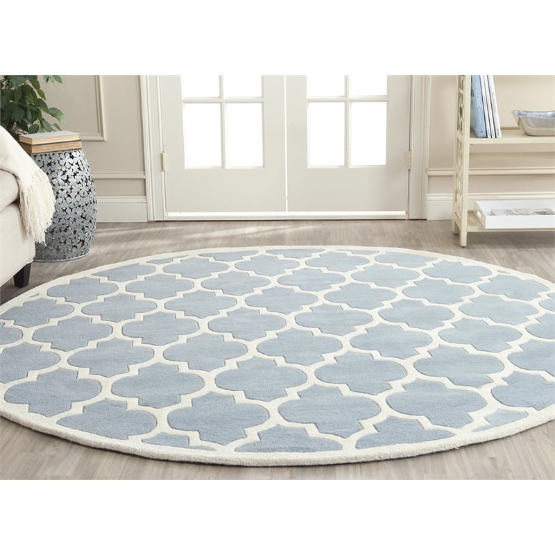 Safavieh Chatham Blue Contemporary Rug - Round 7'