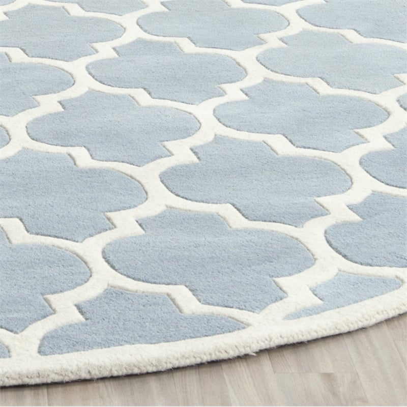 Safavieh Chatham Blue Contemporary Rug - Round 7'