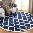Safavieh Chatham Dark Blue Contemporary Rug - Round 7'