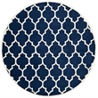 Safavieh Chatham Dark Blue Contemporary Rug - Round 7'
