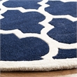 Safavieh Chatham Dark Blue Contemporary Rug - Round 7'