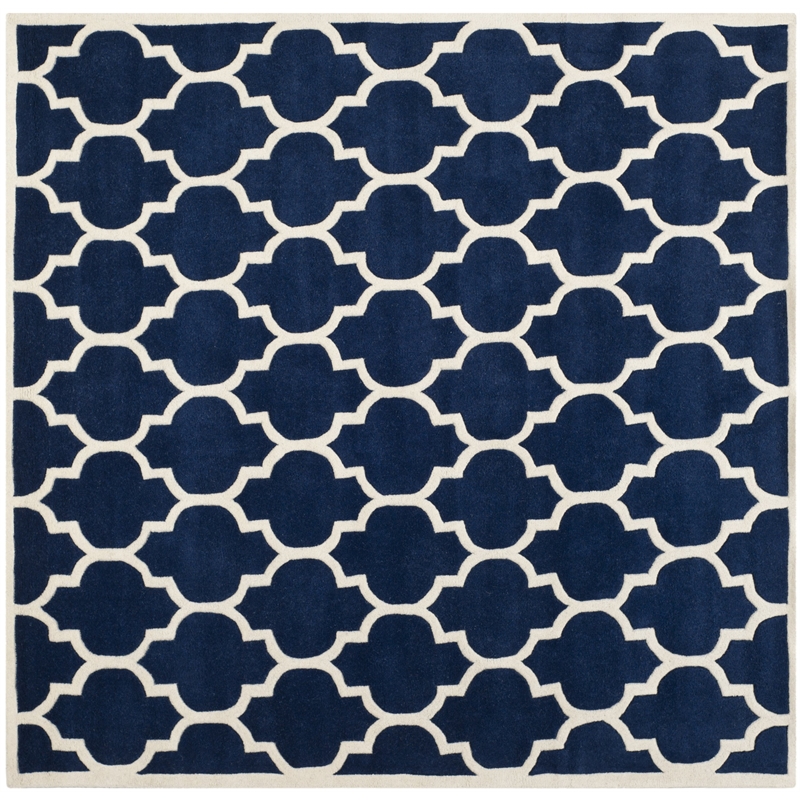Safavieh Chatham Dark Blue Contemporary Rug - Square 5'