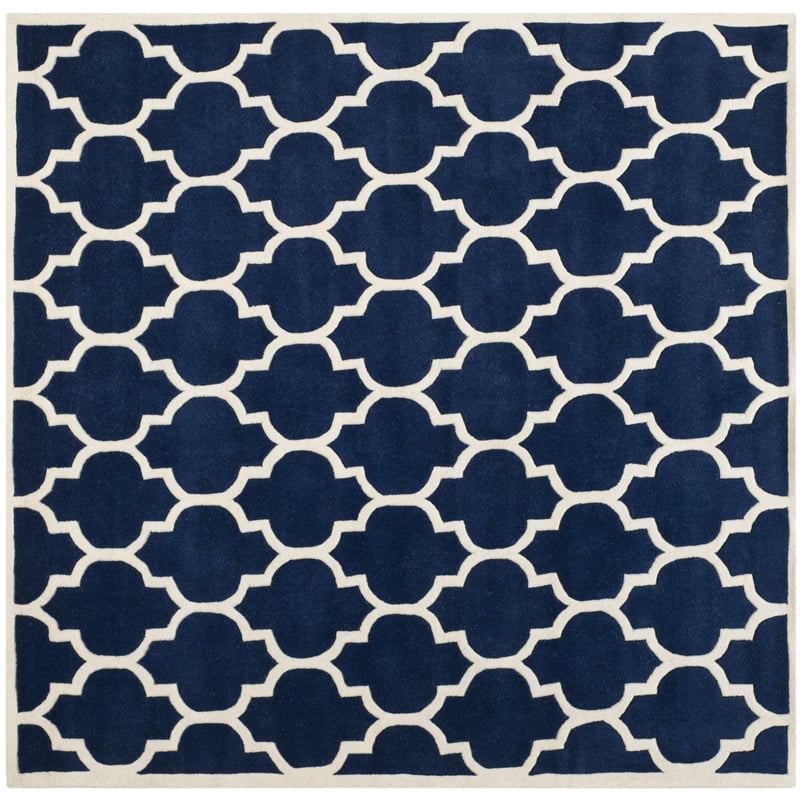 Safavieh Chatham Dark Blue Contemporary Rug - Square 7'