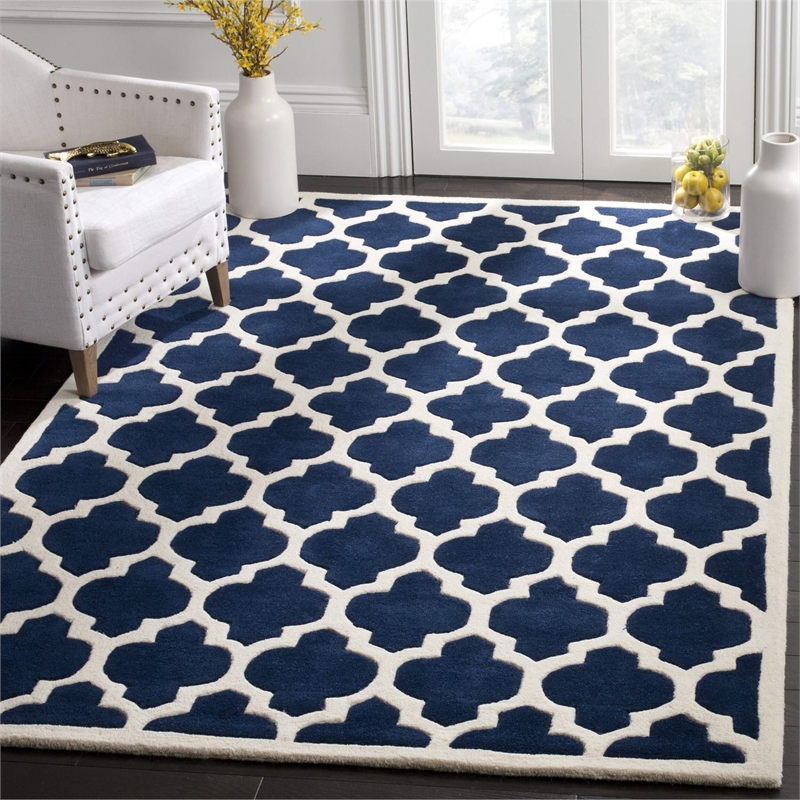 Safavieh Chatham Dark Blue Contemporary Rug - Square 8'9