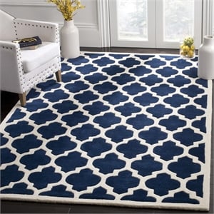 Safavieh Chatham Dark Blue Contemporary Rug - Square 8'9&quot