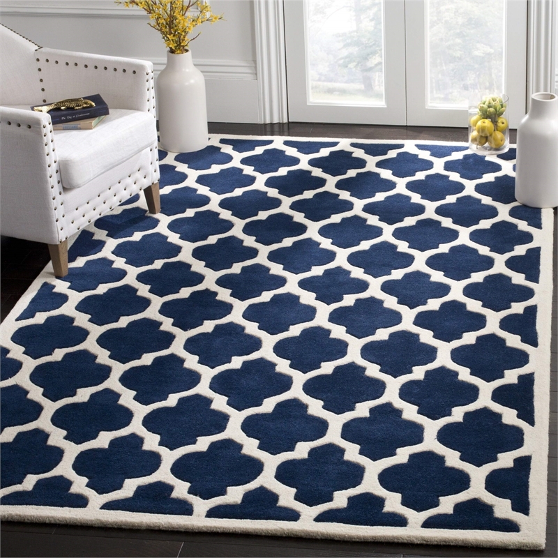 Safavieh Chatham Dark Blue Contemporary Rug - Square 8'9