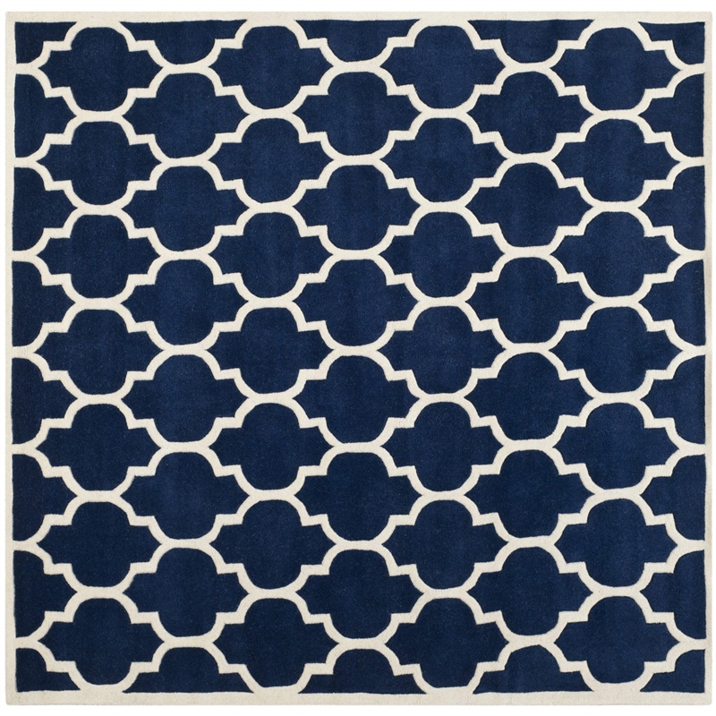Safavieh Chatham Dark Blue Contemporary Rug - Square 8'9