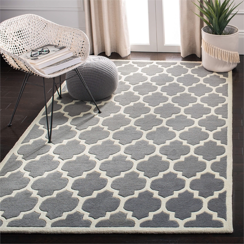 Safavieh Chatham Dark Grey Contemporary Rug - 5' x 8'