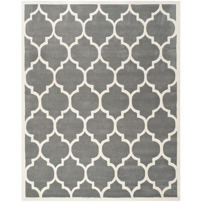 Safavieh Chatham Dark Grey Contemporary Rug - 10' x 14'