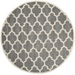 Safavieh Chatham Dark Grey Contemporary Rug - Round 5'
