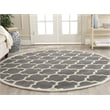 Safavieh Chatham Dark Grey Contemporary Rug - Round 7'