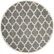 Safavieh Chatham Dark Grey Contemporary Rug - Round 7'