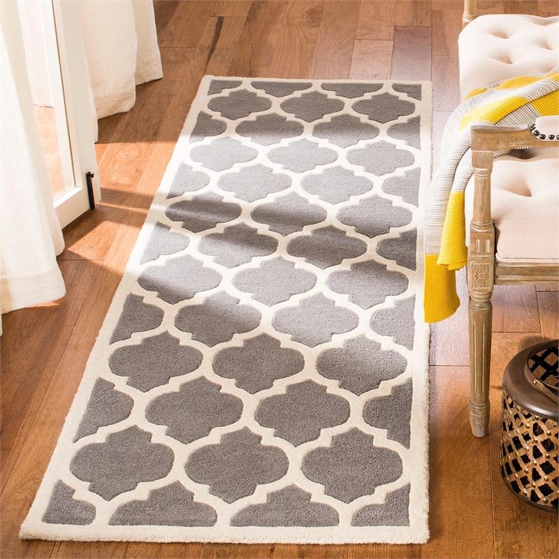 Safavieh Chatham Dark Grey Contemporary Rug - Runner 2'3